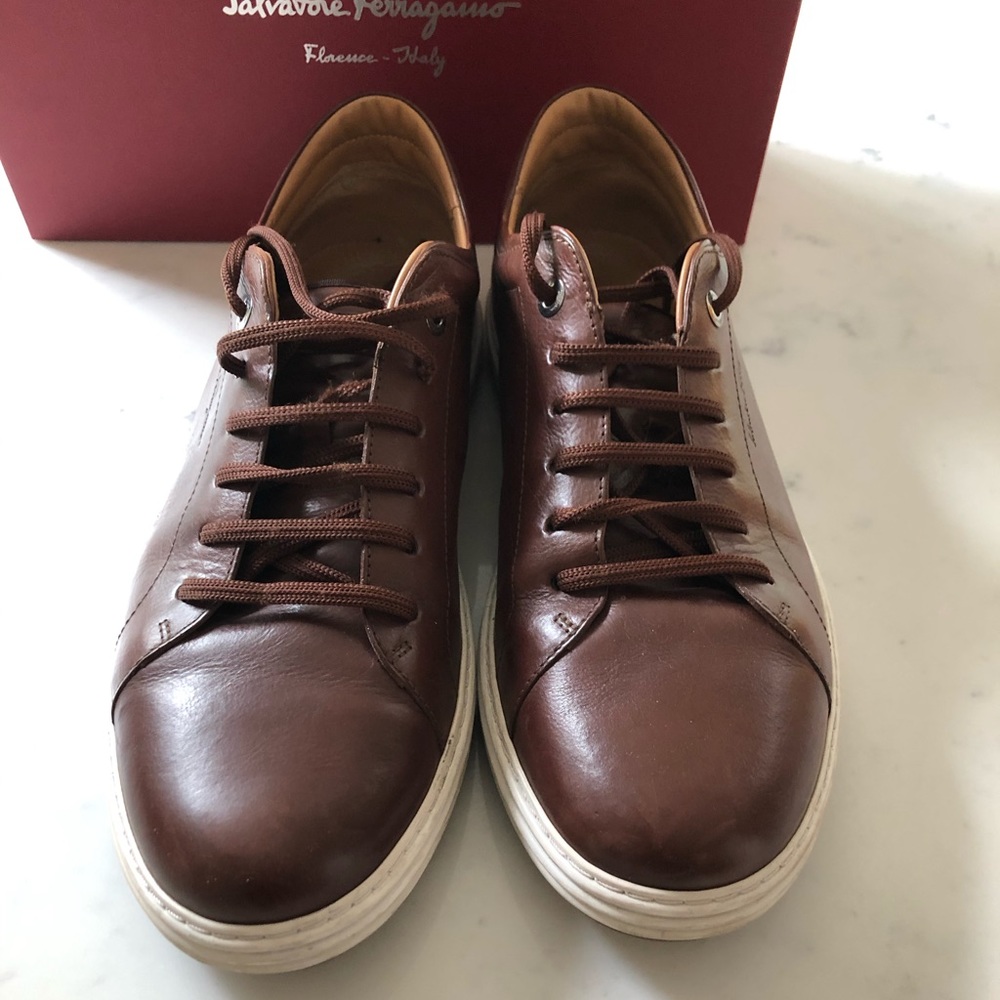 Salvatore Ferragamo Mogamo Calf Men’s Shoes
